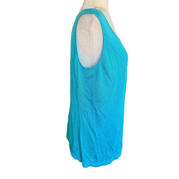 Lafayette 148 Sweater Tank Blue Coastal Preppy Prep Beach Fishermancore XL - Picture 4 of 9